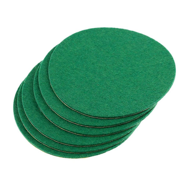 6 stk. Air Hockey Bordfilt Pushers Udskiftning Filt Puder Grøn M