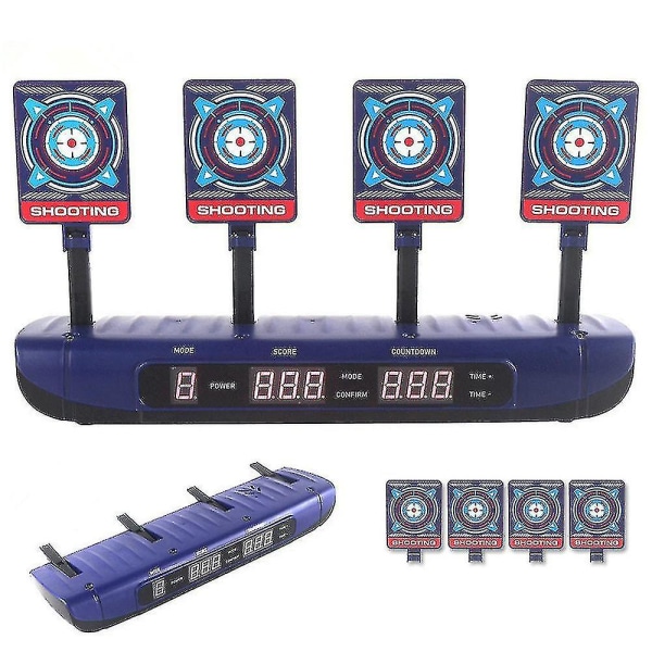 Elektronisk digital poängräkning skjutmål för Nerf-pistoler Auto Reset Targets Leksaker Barn födelsedagspresent,h