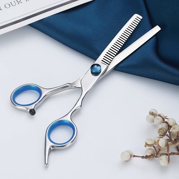 Tunnande saxar för hår, tandade saxar, tunnande saxar, professionella frisörsaxar för texturering, saxar för hårklippning för salong och hemmabruk Tooth scissors