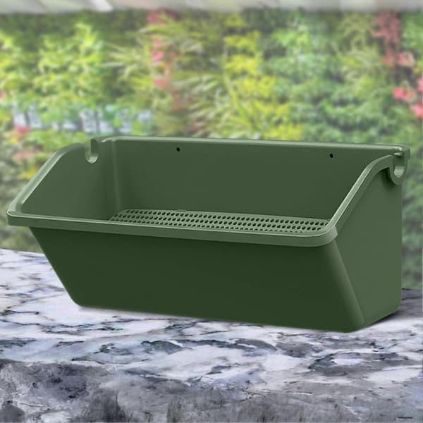Grøn Vægurtepotte – Moderne Vertikalt Design – til Terrasse & Baghave White