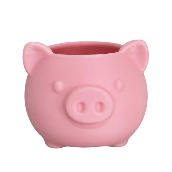 PLA Gris Planteholder - til Hjemmet - med Drenering Pink