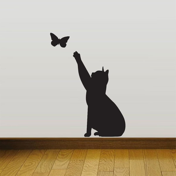 Cat Cat Home Wall Sticker Dekor Decals Vægmaleri Køkken Pet