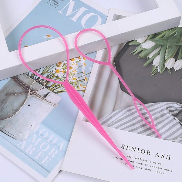 Hår flette tilbehør Hestehale Styling Maker Klips Fransk fletteverktøy Magisk Topsy Tail Loop Hårsett for kvinner Jenter Styling Maker Hårstyling Tilbehør