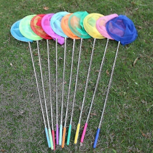 Rainbow Telescopic Butterfly Net, Insect Catching Nät.lila,1st