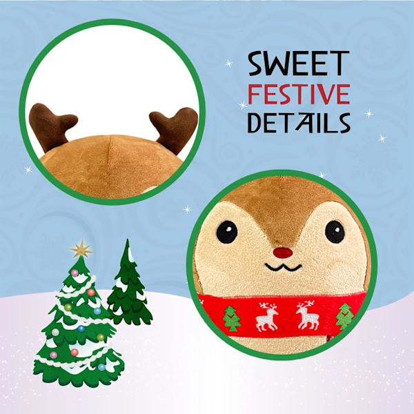 Plyschdjur älg, Fylld Kawaii Plyschdjur/Docka, Mjuk Älgplysch, Tomte Leksak för Barn, Soffa och Sovrumsdekoration, Leksak, Perfekt Gåva 2023Hjort