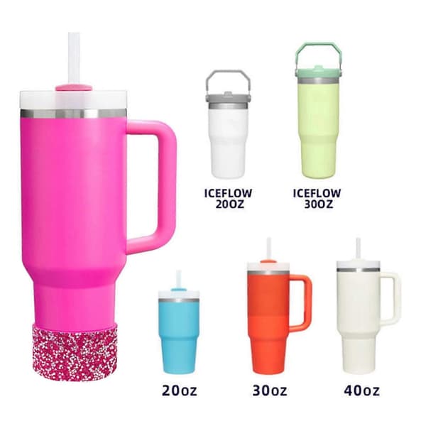 Strass Silikonstöd för 30 40 Oz Kopp - Glittrande Tumlare Bas Skydd - för Hemmet V