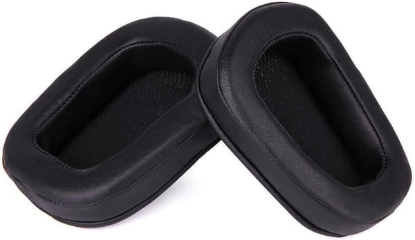 Udskiftnings ørepuder kompatible med Logitech G933 G633 G533 (1 par, sort)