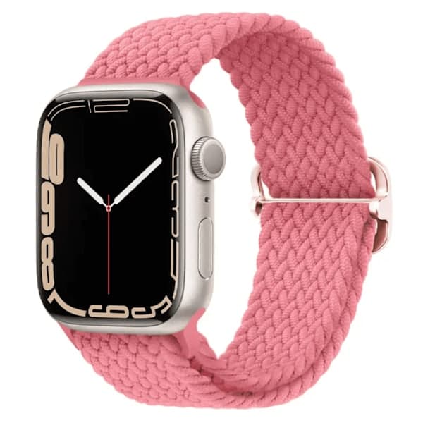 Elastisk flettet Apple Watch 38mm / 40mm / 41mm - HVID