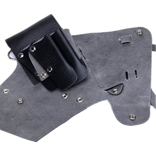 Frisörverktyg Midjeväska PU Läder Hårstyling Utrustning Bälte Väska Frisör Väska Pung Läder Hårklippning Holster Pung för att hålla saxar