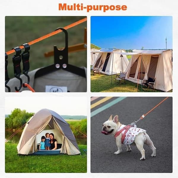 Skralletau - Merke - Modell - Reflekterende - Oransje - Camping