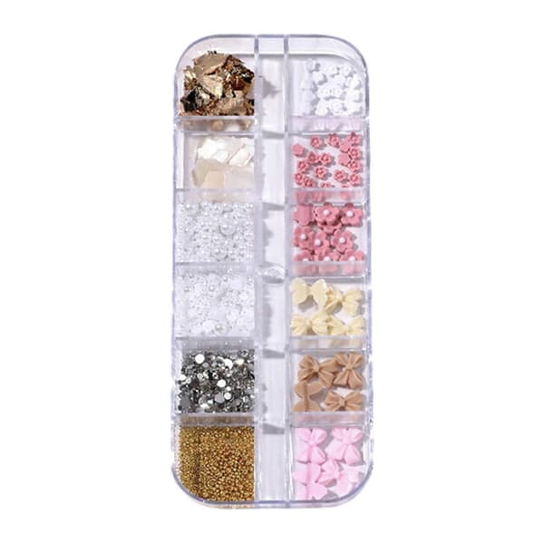 Neglekunsttilbehør – med 12 rom – for DIY-manikyr G