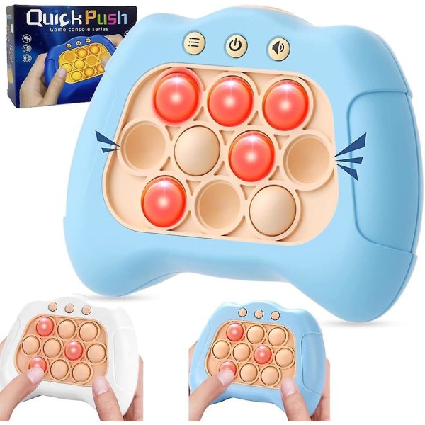 Håndholdte elektroniske spill, håndholdte spillleker, håndholdte populære spill Quick-push populære spillleker (hvit)