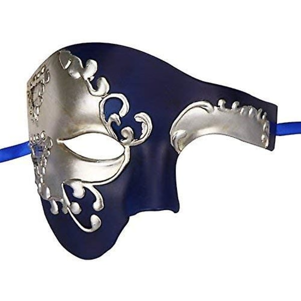 Vintage Design Half Face Men's Phantom Of The Opera Venetian Carnival Masquerade Mask