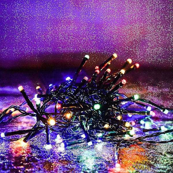 Ulkoilun aurinkoketjuvalot, 2 kpl 39 jalkaa 100 LED-keijuvaloa