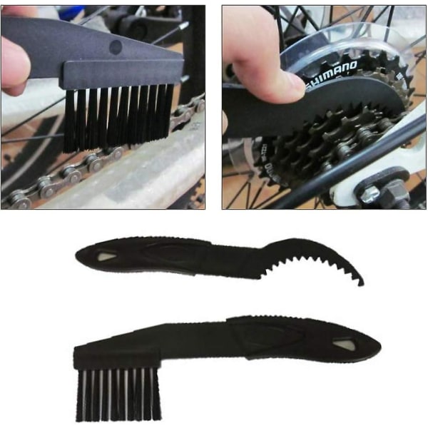 4 stykker sykkelkjederens, rensebørste for alle typer sykkelrengjøring Sykkelkjede sveiv/dekk/stativ rengjøringsverktøy
