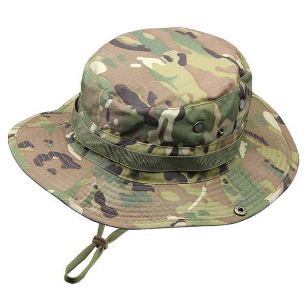 Camo Boonie Hatt för Män Kvinnor, Militär UPF50+ Solhatt Bredbrättad Bucket Hatt Djungelhatt för Fiske Jakt Safari Strand