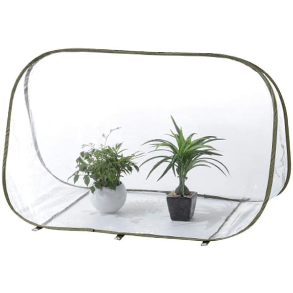 Pop up växthusöverdrag Mini växthus, Transparent PVC Mini Small Grow Plant House(35\"x20\"x24\")