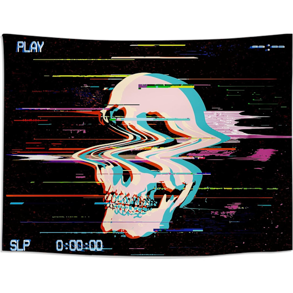 Estetisk gobeläng UV-fluorescerande väggbonad Boho väggdukar Stora hippie-dekorationsdukar 150 x 130 cm