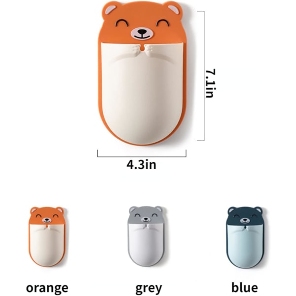 Väggmonterad förvaringsbox, multifunktionell självhäftande väggmonterad mobiltelefonhållare, mobiltelefonladdare väggmonterad förvaringsbox (orange)