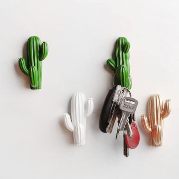 3st Väggkrokar Badrum Kök Sovrum Sticky Krokar Kaktusformad Klädhållare Dusch Svamp Handduk Nyckelpåse Hanger,B color 2