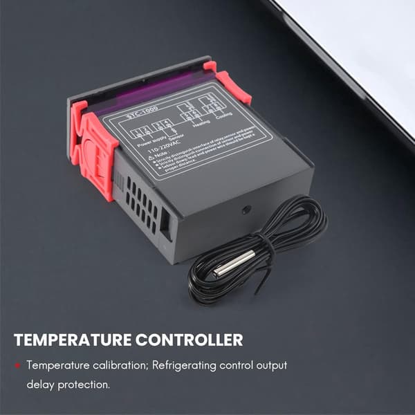 220V Digital Temperaturregulator Termostat Regulator+Sensor Probe