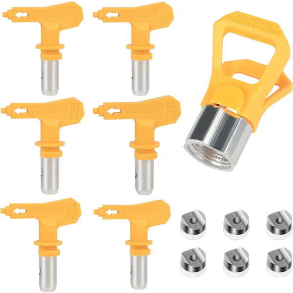 Airless-spruta, sprutmaskindelar för hem, byggnader, däck, staket, verktyg (modell: 515/517/519/521/523/525)