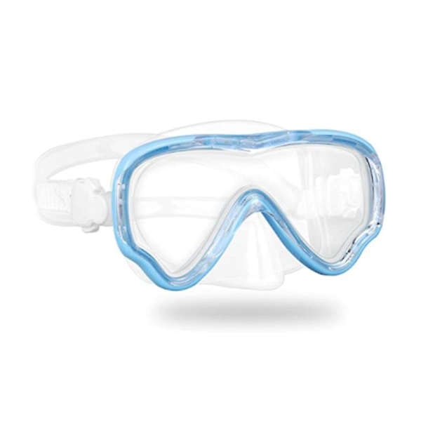 Barn Dykmask Simning Snorkel Mask Glasögon, Snorkel Utrustning Anti-Dimma Mask, blå Blue