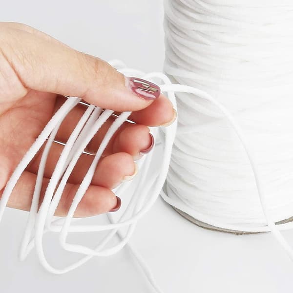 3 mm bred elastisk sladd/tungt stretchat elastiskt spolspole, 100 meter