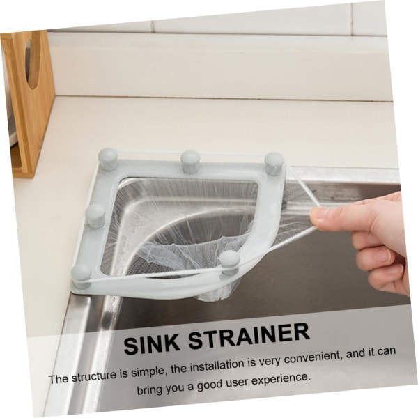 1 set triangel filterpåse diskbänk hängande påse filter nätpåse diskbänk filter stativ triangel diskbänk filter diskbänk fångare filter nätfilter