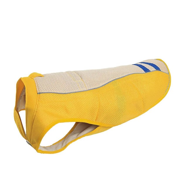 Andningsbar solskyddskylväst för hundar, jakt- och träningsutrustning (XS, gul) Yellow xs