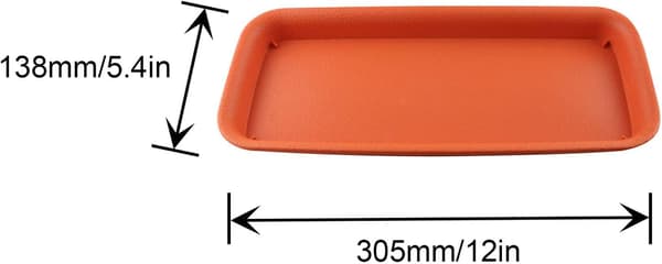 3 st Plastbricka Köttig Hartsbricka Rektangulär Blomkruka Botten Stödjande Bricka Chassi Skydda Växter och Golv