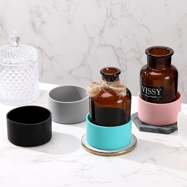 6 stycken skyddande silikonhylsor bottenbastillbehör för 16 oz sprayflaskor