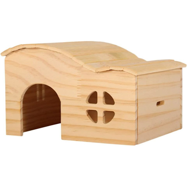 Stuga råtta trästuga marsvin gömställe hamster trä hus råtta gömställe leksak skogig stock hamster gömställe