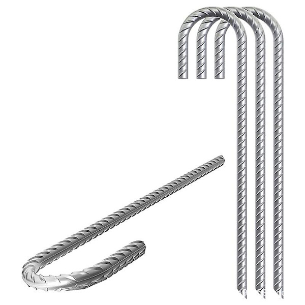 Utomhus Camping Tält Metallspik Skruvformade Markankare 12st 12pcs