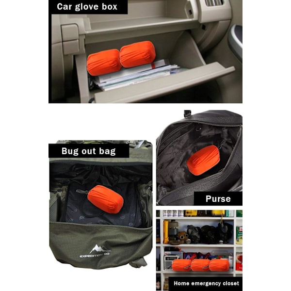 Överlevnadssovsäck, nödbivacksäck, nödräddning för utomhuscamping, vandring