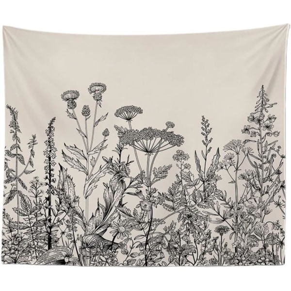 Sovrum Botanisk Blommig HD Polyester Väggbonad Heminredning (150 x 200 cm) 200*150cm