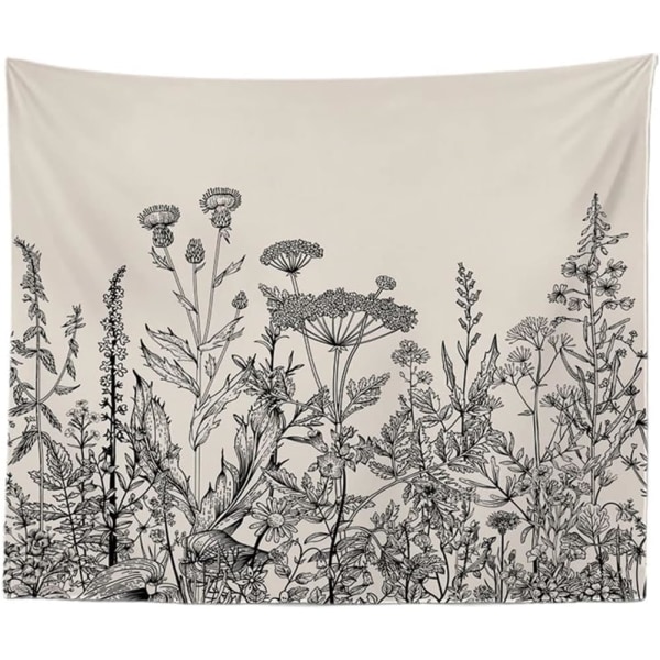 Sovrumsbotanisk blommig HD Polyester Väggtapet Heminredning (150 x 200 cm) 200*150cm