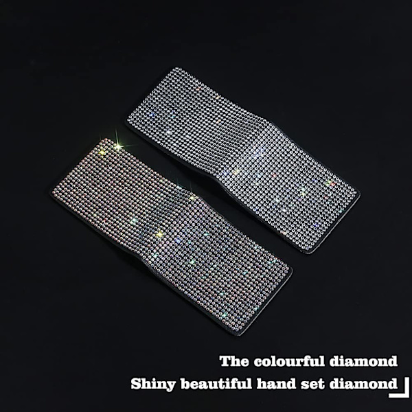 Bling Rhinestone ID-fordonsregistreringskortshållare Kreditkortshållare（blå） Blue
