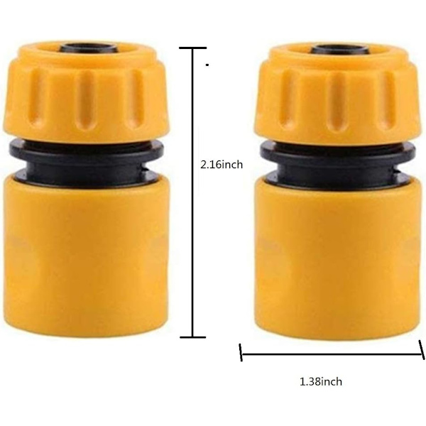 Slangsnabbkoppling 1/2\" slangsnabbkoppling (2-pack)