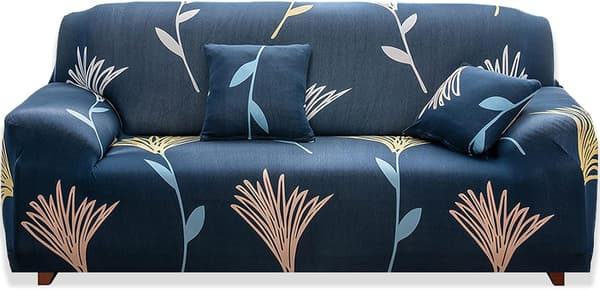 Sofföverdrag, soffskydd elastiskt tyg tryckt fåtölj Loveseat soffa Settee sofföverdrag, 2-sits
