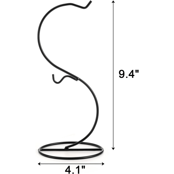 10-pack prydnadsställ, för upphängning av glasglober, luftväxter och terrarium, svart