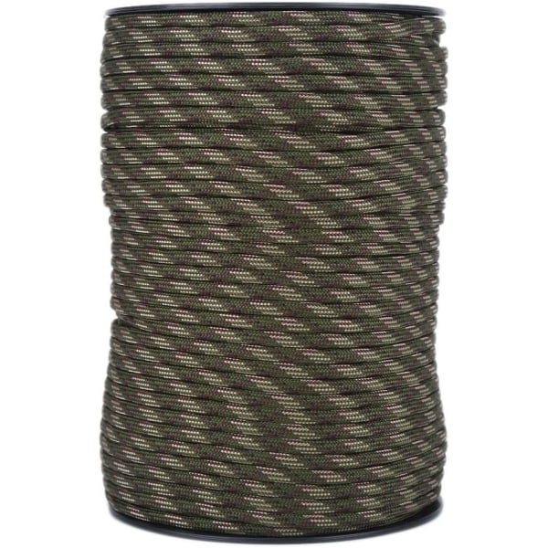 Utomhus camping dragräddningsrep klätterrep 100m (skogskamouflage) Forest Camouflage