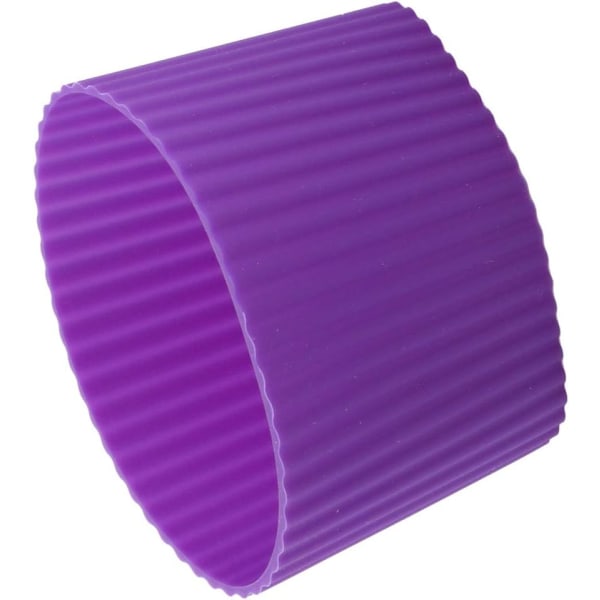 1 st Silikon Anti-Slip glasflaskmugg Cone Cup ärm Skyddslock Purple