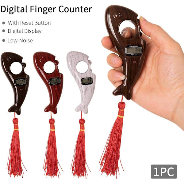 Digital finger räknare Buddha pärlor elektronisk display finger räknare, hand räknare räkning