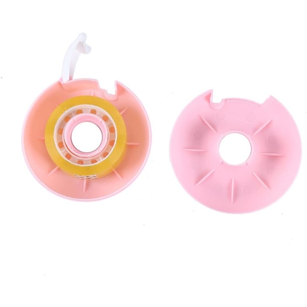 2 st Donut Tejpdispenser Plast Bärbar Tejpdispenser Bärbar Osynlig Tejp Skärare Tejp Organizer Hållare för Kontor eller Skola