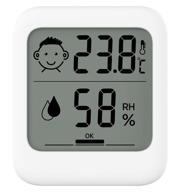 Digital inomhus termometer hygrometer fuktighetsmätare termo-hygrometer temperaturmonitor LCD-display