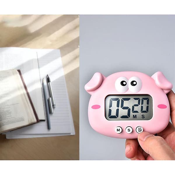 1 st Cartoon Frog LCD Digital Display Kök Matlagning Timer (Vit) color 3