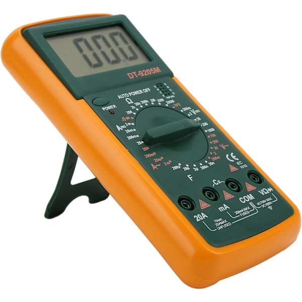 DT‑9205M Digital Multimeter, LCD Stor Skärm Digital Multimeter Handhållen Testare