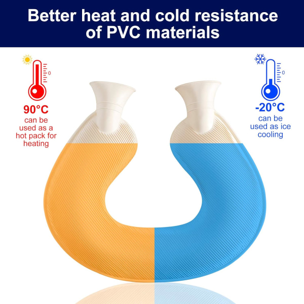 1 liter nacke axel och rygg nacksmärta med mjuka lock varmvattenflaska