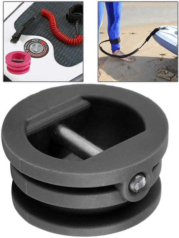 5 st 2,5 cm surfbräda leash benrem plugg för bräda kajak tillbehör utrustning（svart） black